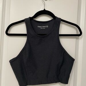 Outdoor Voices Charcoal Crop Top
